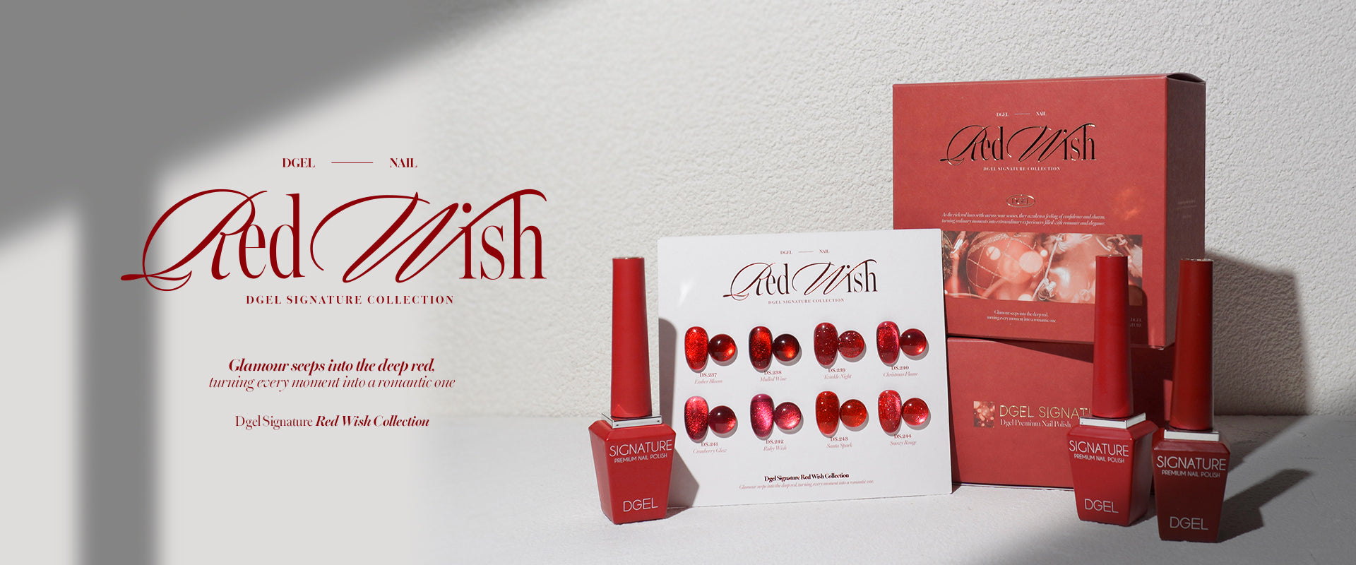 DGEL Signature Red Wish Magnetic Gel Collection 8pcs/set - Gel