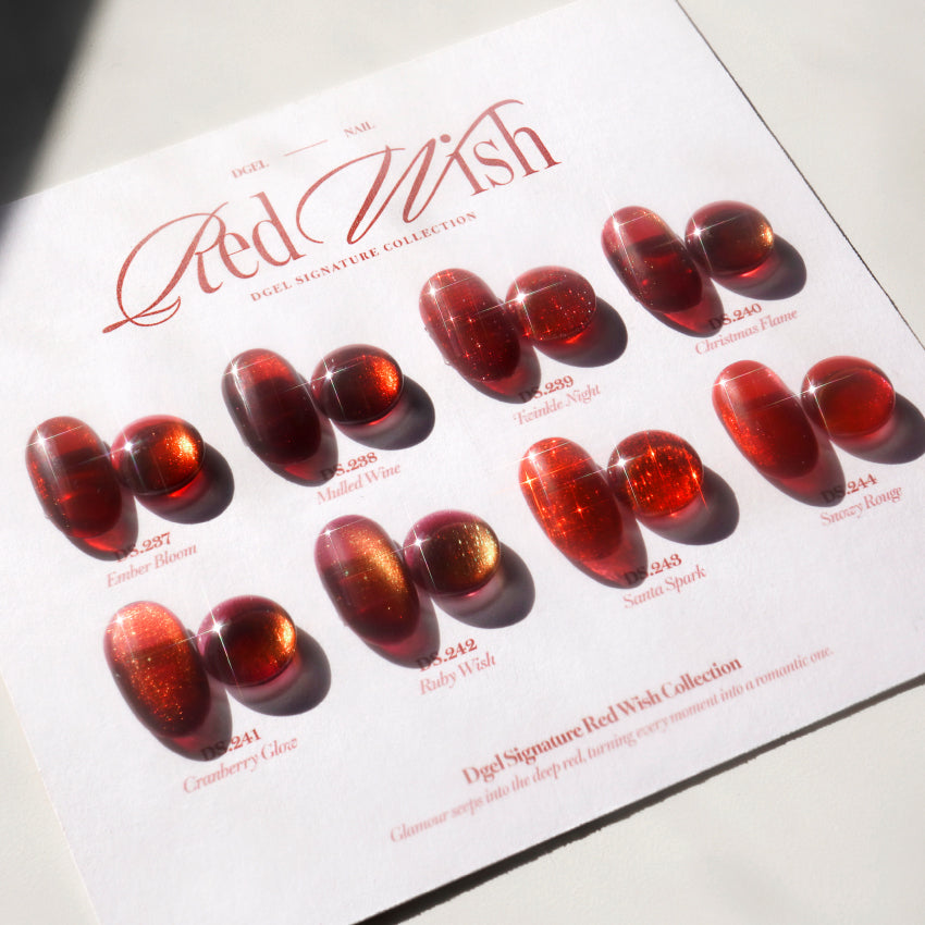 DGEL Signature Red Wish Magnetic Gel Collection 8pcs/set - Gel