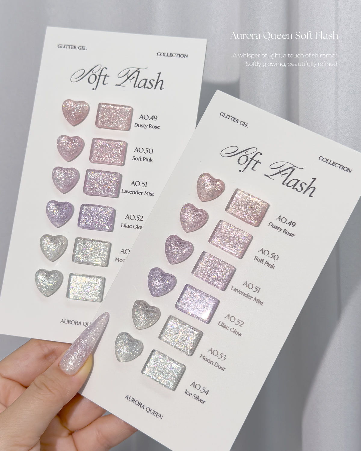 Soft Flash AO49–AO54 shade chart
