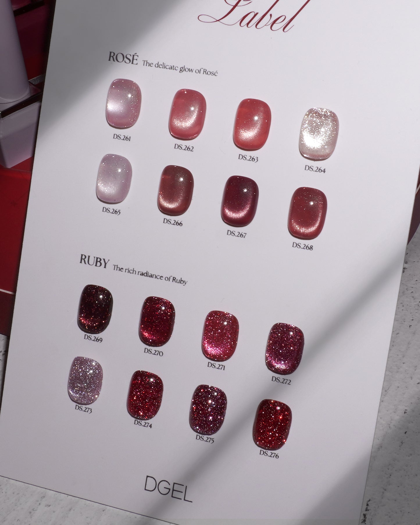 DGEL Signature Red Label Collection – Ruby Line - 8 Colours