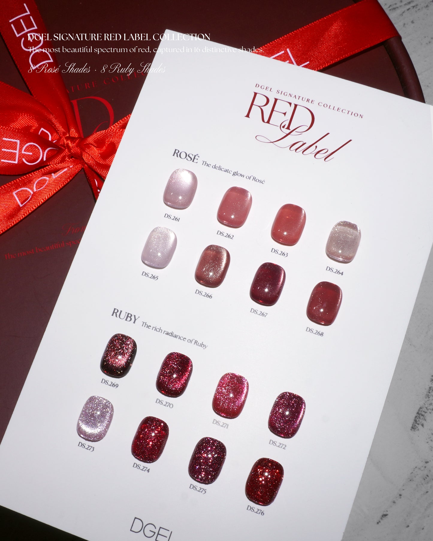 DGEL Signature Red Label Collection – Ruby Line - 8 Colours