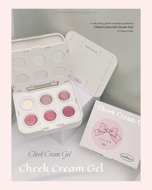 NAILBAYO Cheek Cream Gel Pink CK01–CK06 – 6-Colour Palette