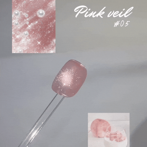 NAILBAYO Pink Veil Magnet Gel Collection – 5 Colours