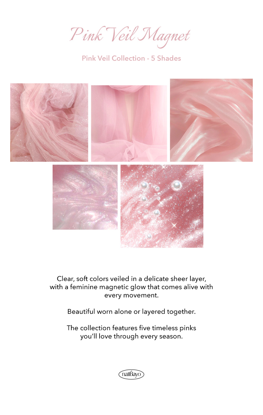 NAILBAYO Pink Veil M #5
