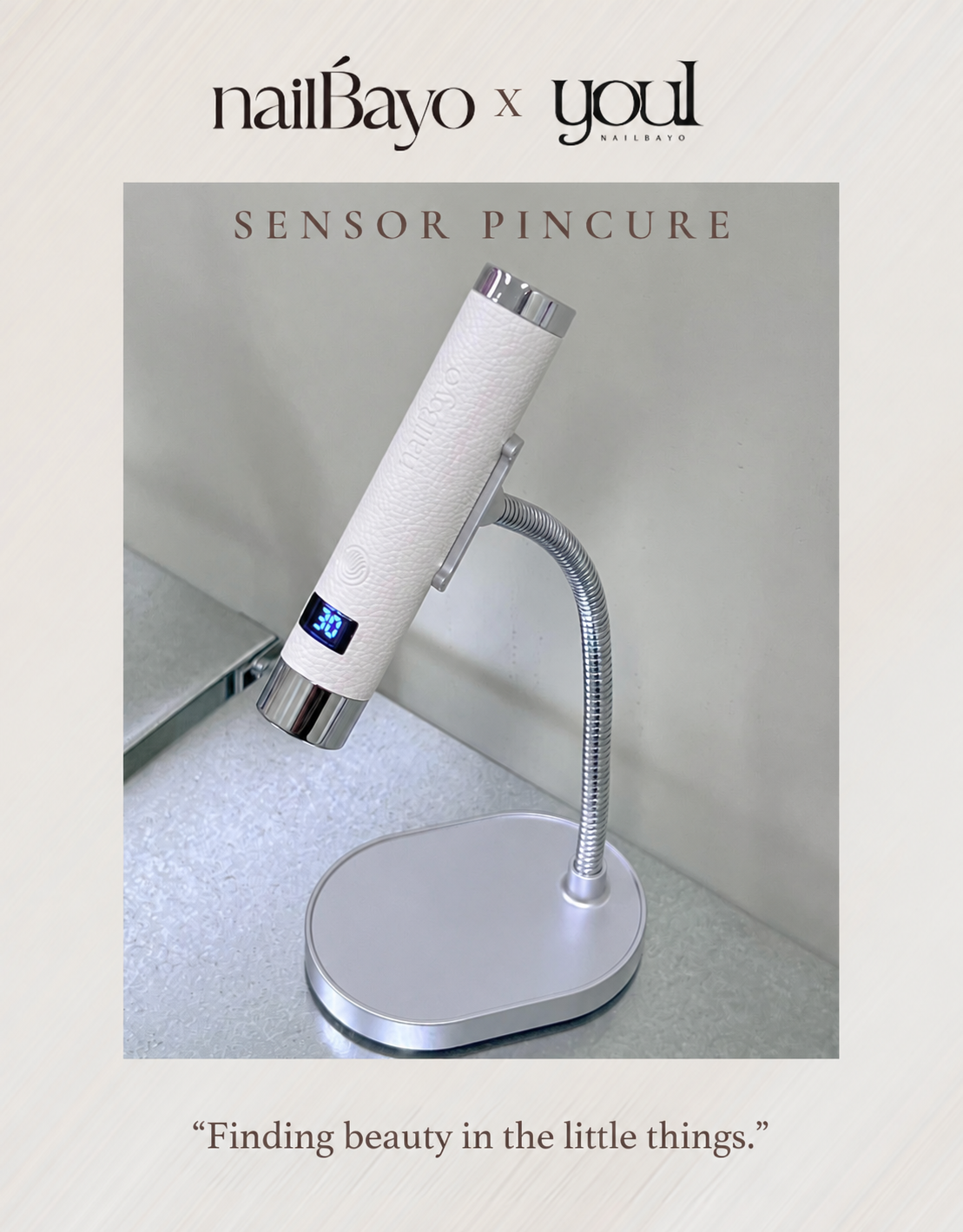 Nailbayo YOUL Sensor Pin-Cure Lamp and holder