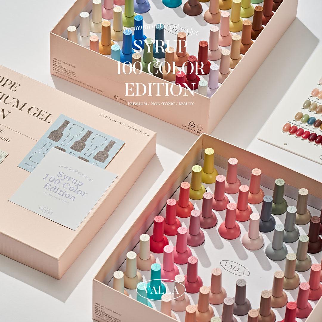 VALLA Syrup 100 Color Collection (100pcs) - Korean Gel Polish