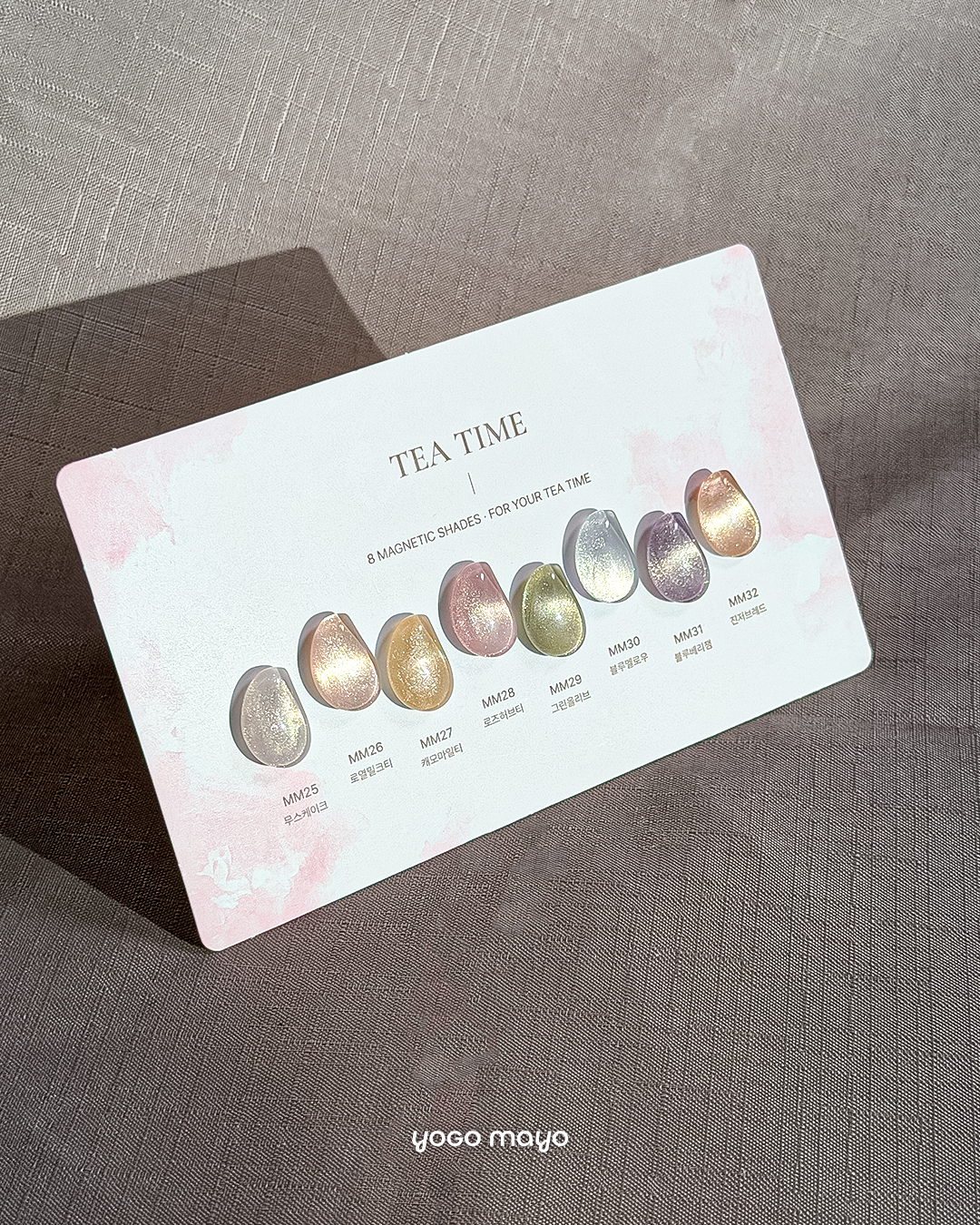 YOGOMAYO Tea Time Collection – 8 Magnetic Gel Colours (MM25–MM32)
