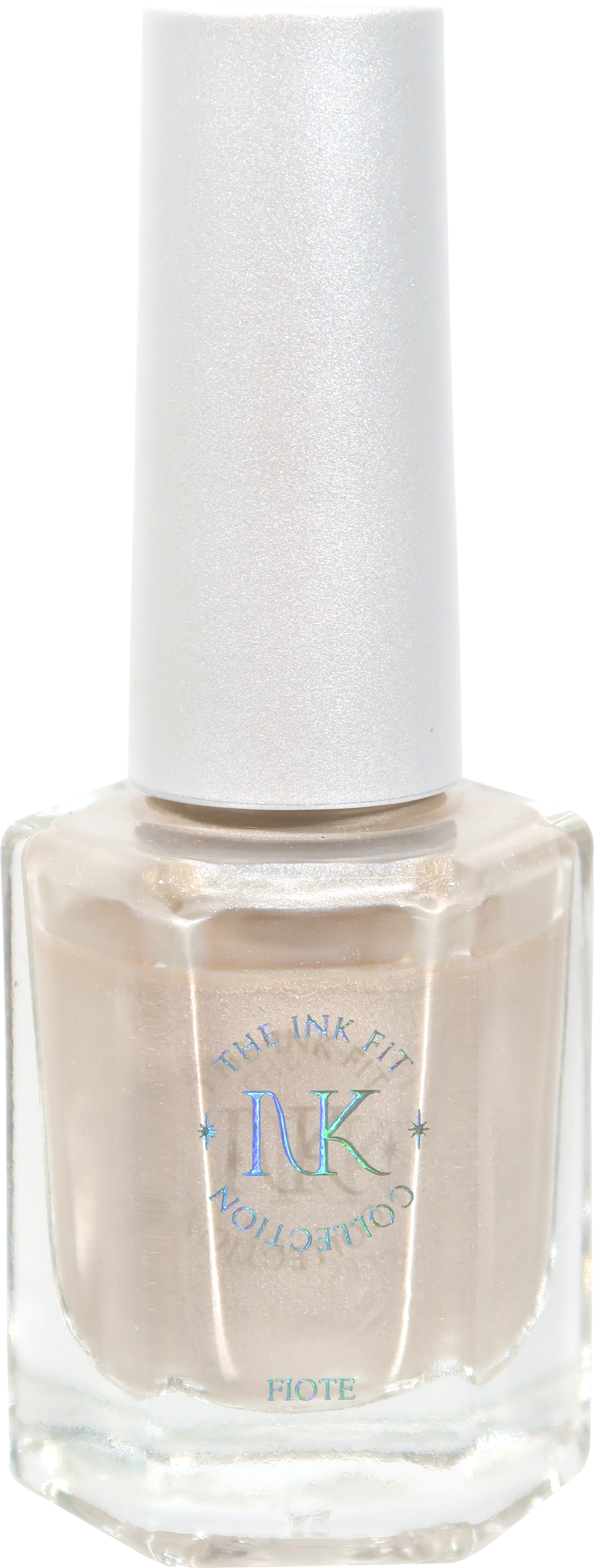FIOTE The Ink Fit Haze five-piece collection: Moon Veil IKM04 bottle close-up. This shade is included in the full five-piece set.