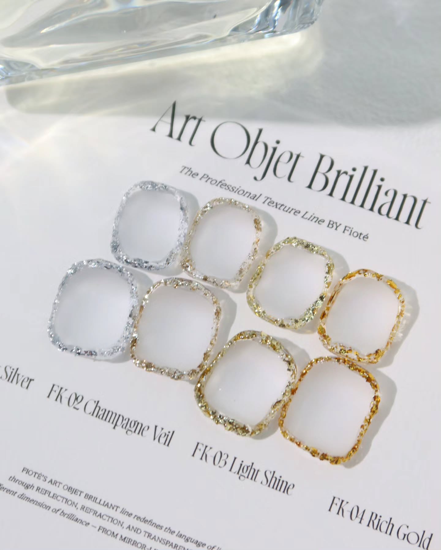 FIOTE FK02 Art Object Brilliant - Champagne Veil - 2g - Nail Art