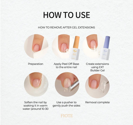 FIOTE Peel Off Base Gel - 10ml - Gel