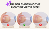 Detailed and comprehensive alt text for the "JELLO JELLO Fit Me Tip - Almond Type" Shopify product image, showcasing 240 full cover almond nail tips: This image features three close-up illustrations of fingertips demonstrating the proper fit for Fit Me Tip. The illustrations depict a fingertip with a tip that is too small, a fingertip with a tip that fits just right, and a fingertip with a tip that is too large. The text overlaying the image read