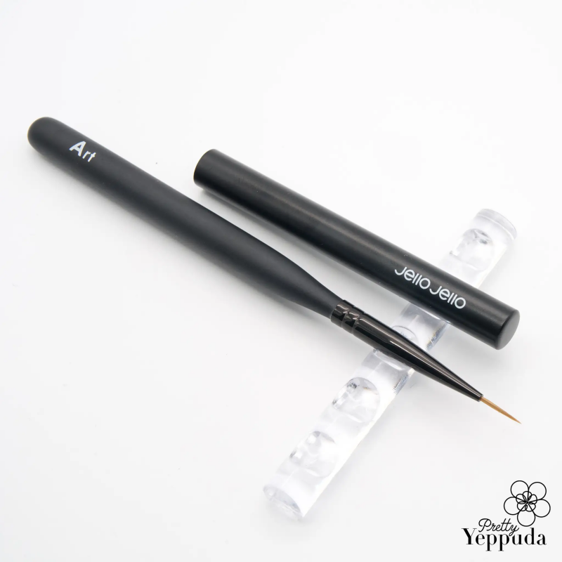 Flexible and versatile JELLO JELLO Shopify product brushes, featuring a set of 6 brushes for all your makeup needs. The brushes offer a sleek, black design with the brand name prominently displayed, providing a professional and high-quality appearance for your makeup application. This Shopify product is a must-have for beauty enthusiasts and makeup artists alike.