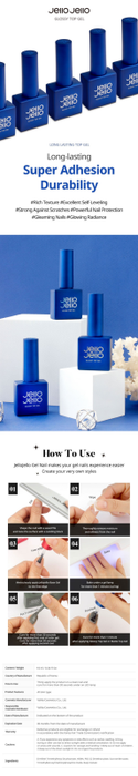 JELLO JELLO Glossy Top Gel New (10ml) - Gel
