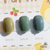 Six rolling bottles in a minimalist, ombré design with a neutral color palette, perfect for the JIN.B Ding Gading - 6 PC collection, a Shopify product featuring custom stickers and a helpful chart, offering a modern, stylish storage solution for the discerning consumer.