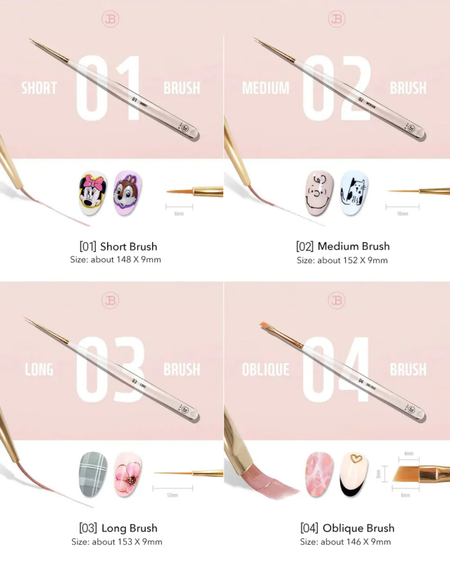 JIN.B - IVY Brush Set 7pcs/set - Tools