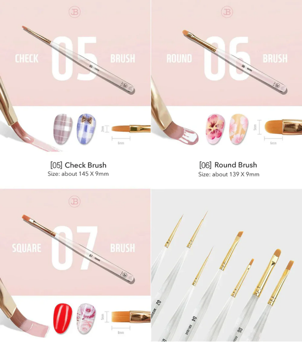 JIN.B - IVY Brush Set 7pcs/set - Tools