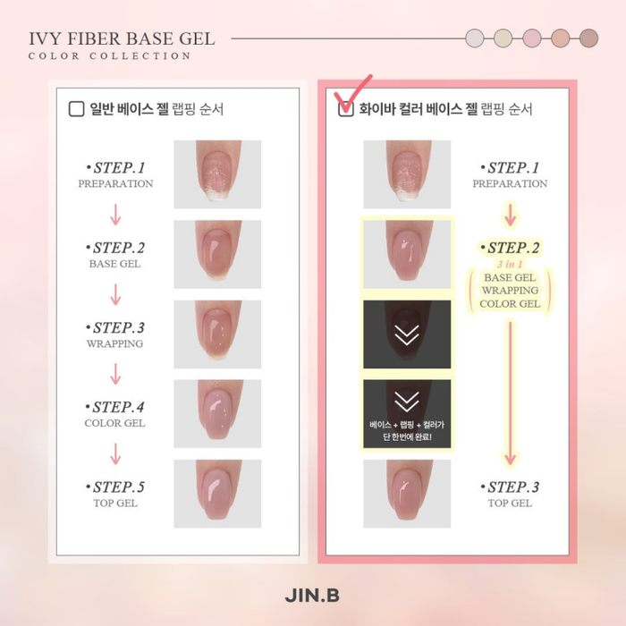 JIN.B Ivy Fiber Base Gel Color FS02 (10ml) - Gel