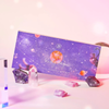 Enchanting 6-piece Jin.B Milky Way Collection - Vibrant glitter gels in a mesmerizing cosmic-inspired bottle design, capturing the allure of the celestial heavens. Showcasing the brand's commitment to innovative cosmetic artistry and captivating aesthetics.