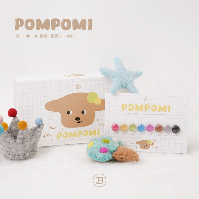 JIN.B Pompomi Collection 3D Embogel (8pcs/set) - Gel