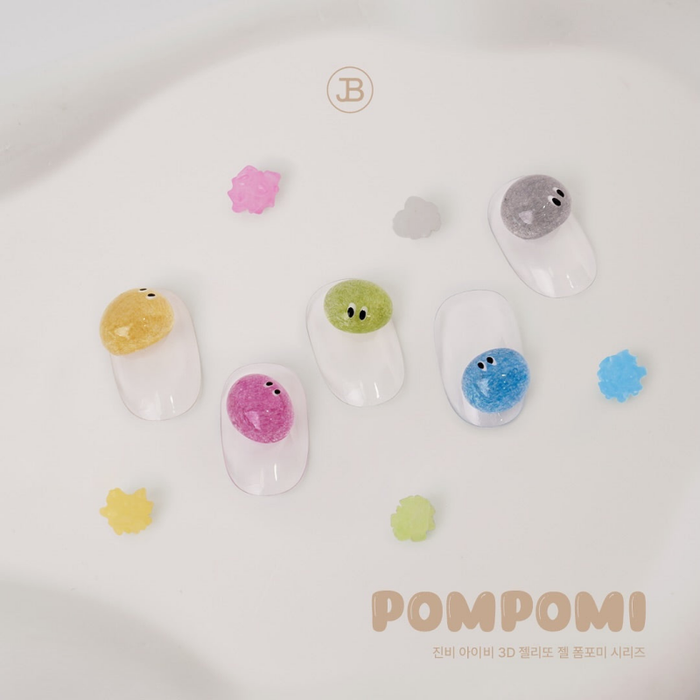 JIN.B Pompomi Collection 3D Embogel (8pcs/set) - Gel