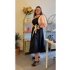 K.BLANC Suspender Basic Apron Black + Ivory - Apron