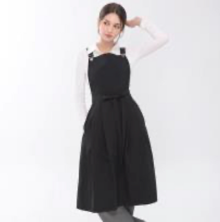 K.BLANC Suspender Onepiece Apron Black - Apron