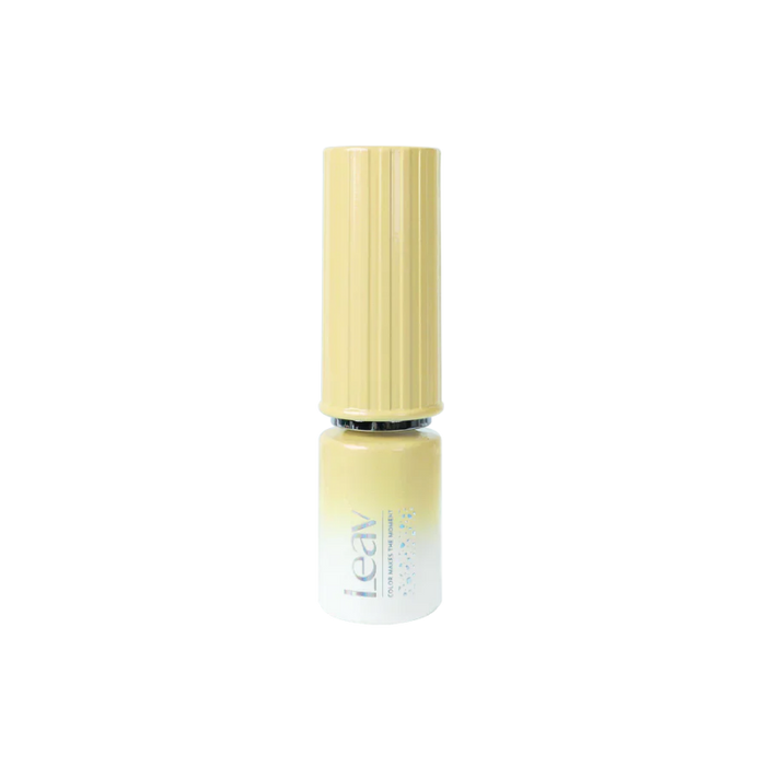 A set of 6 glamorous, iridescent glitter gel polishes from the LEAV Flake Tiara Collection, featuring vibrant glitters suspended in colored syrup gel bases that will beam under all types of lighting. This high-quality nail care product offers a luxurious, sparkling finish that is perfect for fashion-forward LEAV brand customers seeking a show-stopping manicure.