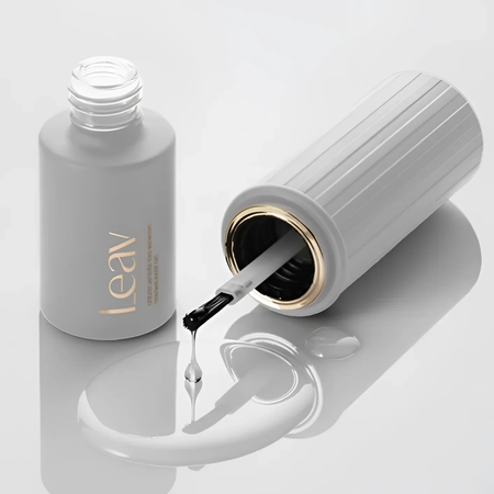 Korean Nail Supply Leav Base Gel Open Bottle Image