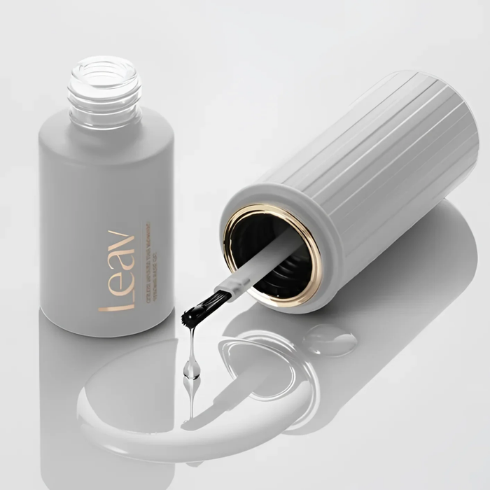 Korean Nail Supply Leav Base Gel Open Bottle Image