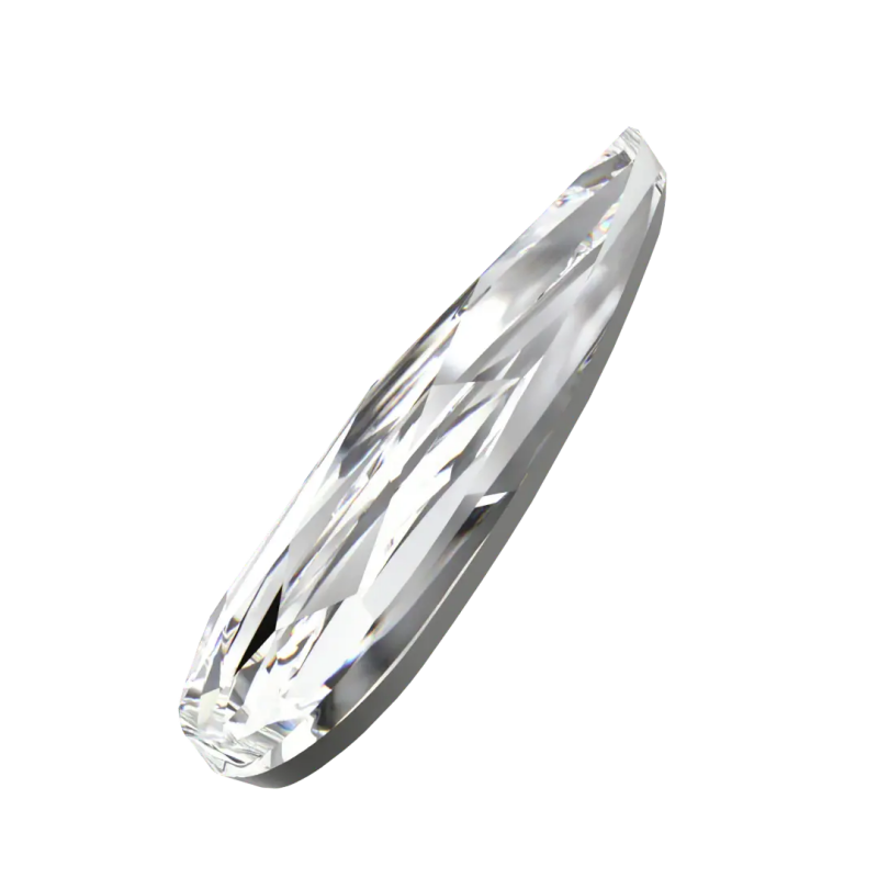 MAKE.N Bundle Corner Lace Swarovski Frame including Swarovski Stones - 2pcs (02-4Silver) - Nail Art