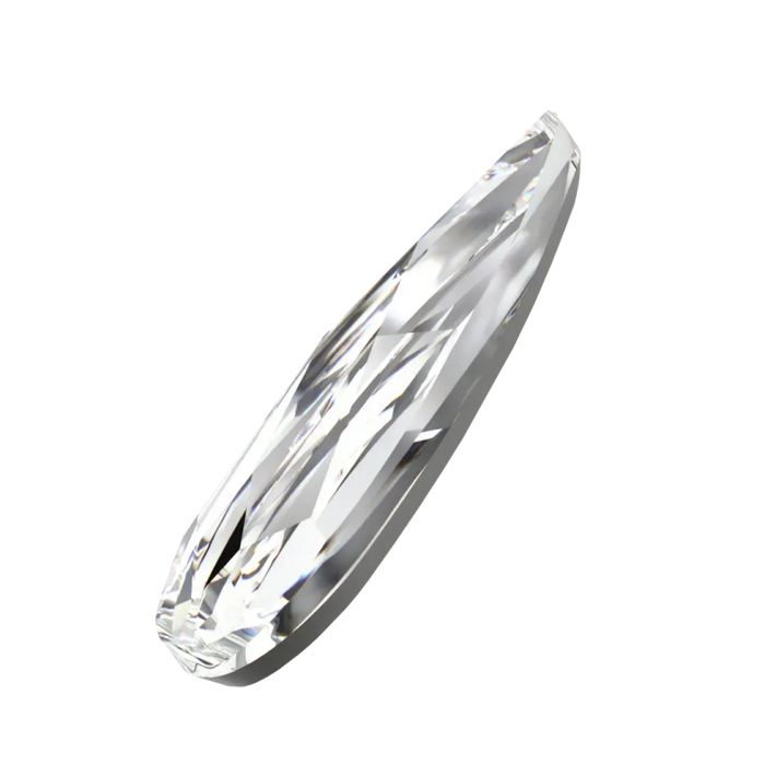 MAKE.N Bundle Corner Lace Swarovski Frame including Swarovski Stones - 2pcs (02-4Silver) - Nail Art