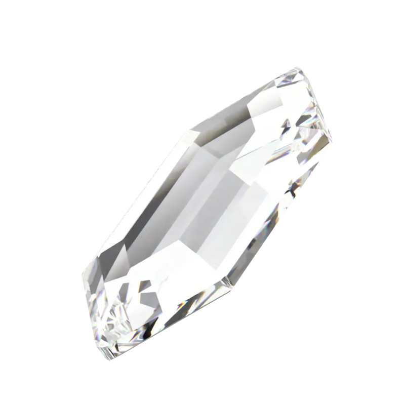 MAKE.N Bundle Corner Lace Swarovski Frame including Swarovski Stones - 2pcs (02-2Silver) - Nail Art