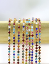 MAKE.N Nail Chain17-1 - Mini Cubic Chain 1.5mm Colorful (10cm) - Nail Art