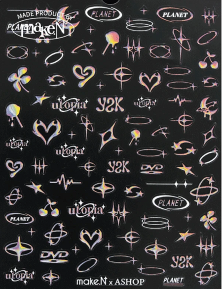 MAKE.N Nail Sticker48-hologram - Make.N x AShop Planet A - Nail Art