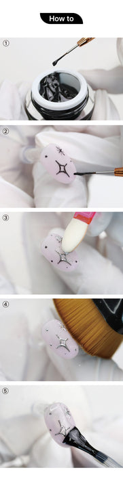 MAKE.N POWDER LINE WHITE GEL (5g) - Gel