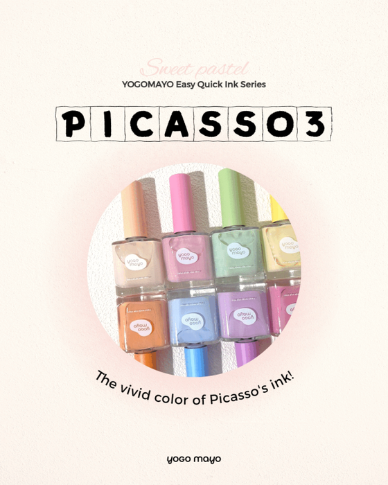 MAYO Picasso Ink 3 Set 8 types - Nail Art