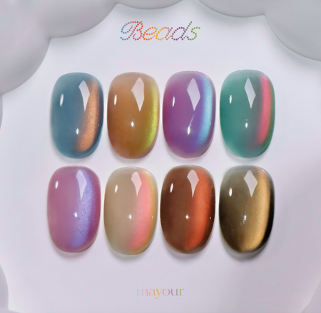 MAYOUR Beads Collection 8pcs/set (8x8ml) - PREORDER - Shipping before end of May - Gel