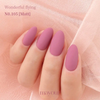A vivid and enchanting display of manicured nails in a delightful palette of matte pinks, evoking the magical essence of a whimsical hot air balloon adventure. This MAYOUR Wonderful Flying Collection showcases the versatility and creativity of the brand's nail products.