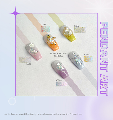 MITHMILLO Flake Cakegel (series 2) Glitter (5 colors) CA81-85 - Gel