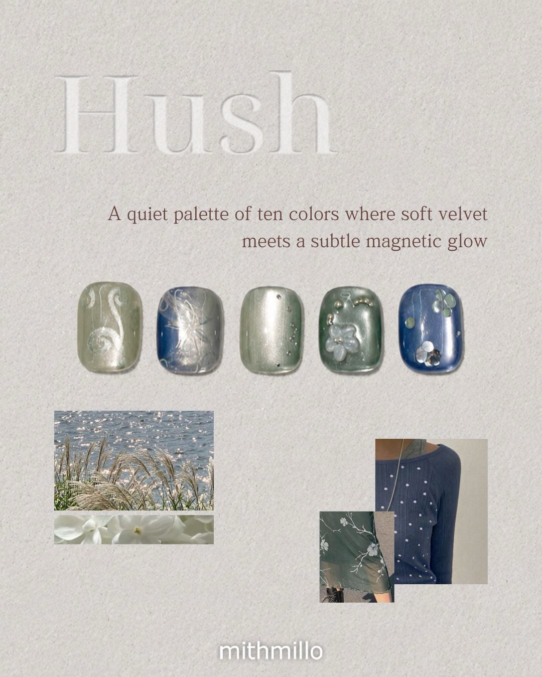 MITHMILLO Hush Collection (HS01–HS10) – 10 × 10 ml Magnetic Gel Set