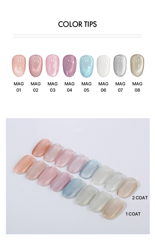 Mostive Glow On Magnetic Gel Collection - 8pcs/set - Gel