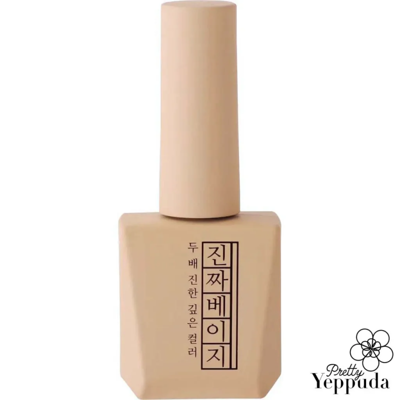 This image depicts the Mostive Jinzza Series MJ41 Beige Signature Colour Gel from the Jinzza Collection, featuring a high-pigmentation formula with 1 coat coverage and a long-lasting 60S UV/30S LED formula. The product is packaged in a sleek, minimalist bottle with the brand's distinctive typeface prominently displayed, showcasing the premium quality and attention to detail that Mostive is known for.