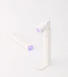 A versatile and adjustable Mostive Spotlight lamp with a hands-free stand base that can accommodate a mobile phone, business cards, and art tip cards, providing a convenient and focused curing solution for various applications.