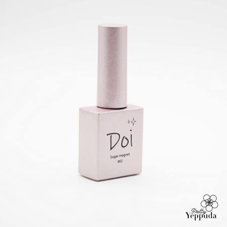 Elegant bottle of Nailbayo DOI Sugar Magnet Gel in soft pink, featuring minimalist design with 'Doi Sugar magnet' text. Part of Korean nail artist's collection, this magnetic gel polish promises professional results. Sleek packaging showcases premium quality and innovative formula for creating stunning nail art effects.