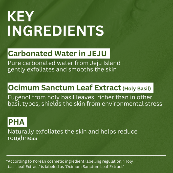 P.CALM HB-002 Holy Basil Sparking Bubble Mask 90g - Skin Care