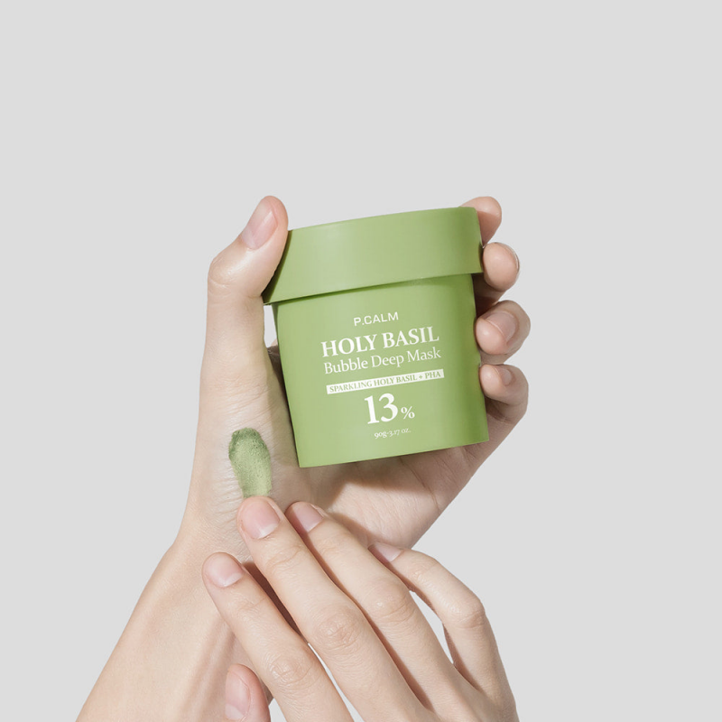 P.CALM HB-002 Holy Basil Sparking Bubble Mask 90g - Skin Care
