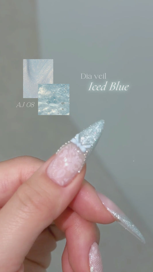 AURORA QUEEN x Ansan J Dia Veil Glitter Gel Collection (6pcs) - Korean Nail Gel Polish