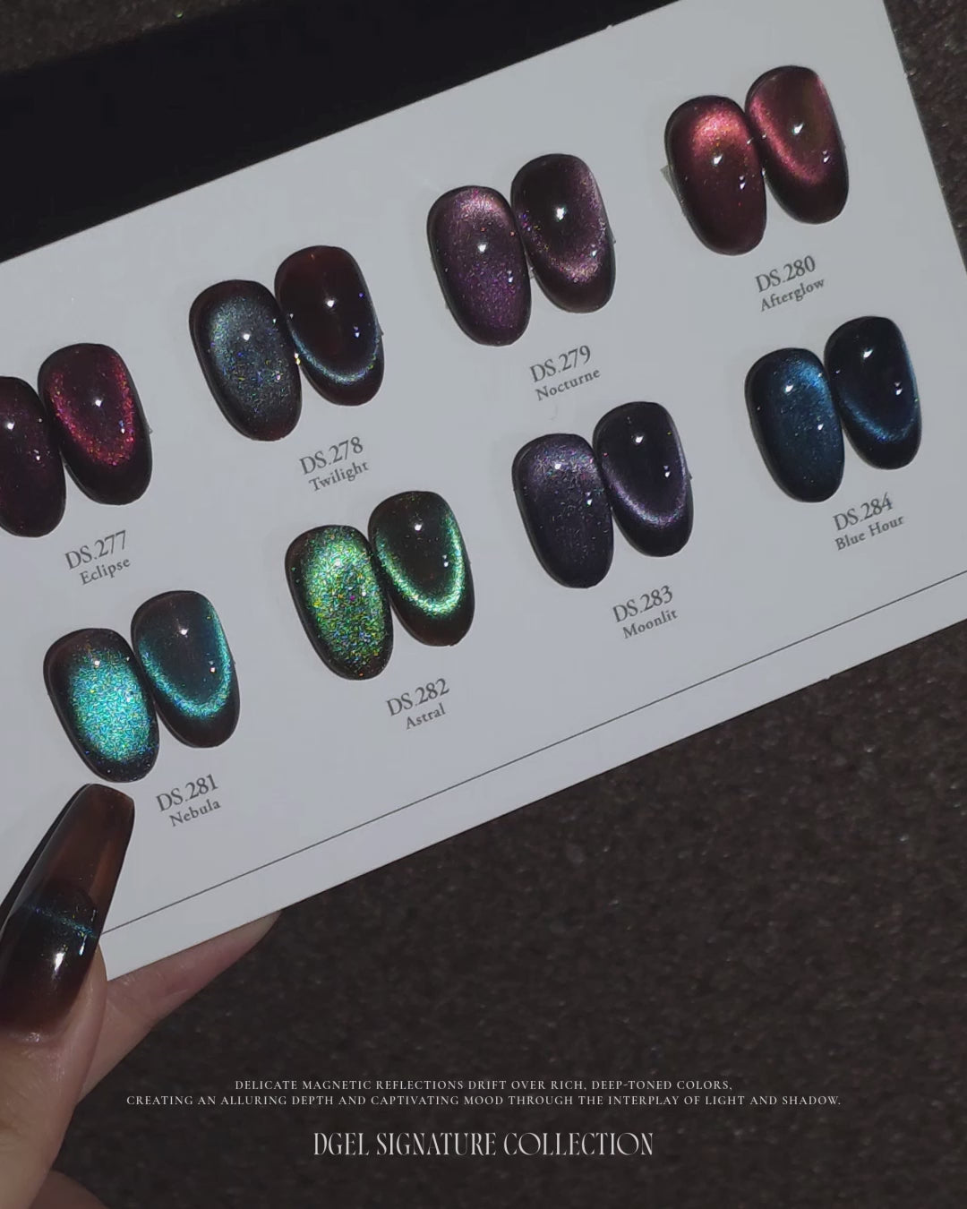DGEL Midnight eight-colour magnetic reflection demonstration