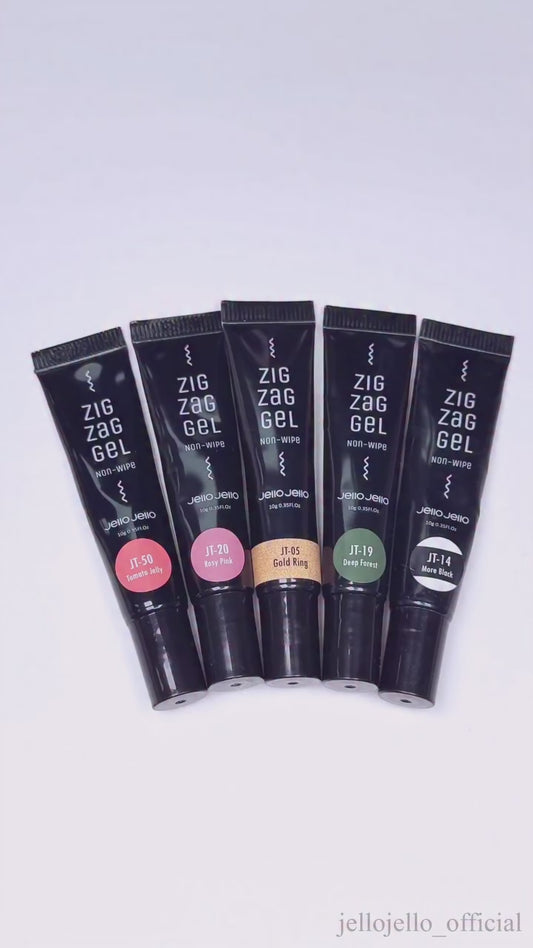 JELLO JELLO Juicy Jelly Zigzag Gel Set (5pcs) - Korean 3D Gel Collection