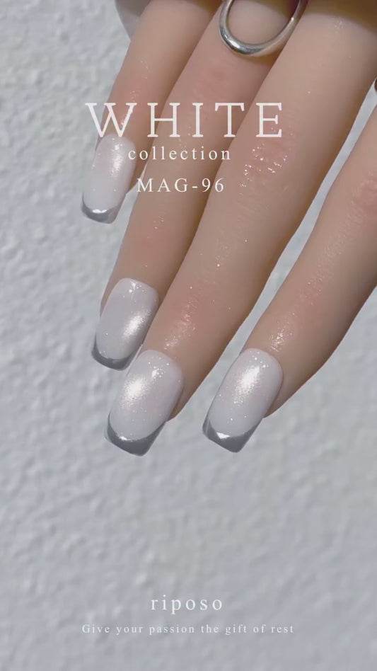 RIPOSO White Magnet Gel Polish Set (4pcs) - Korean Nail Gel Collection
